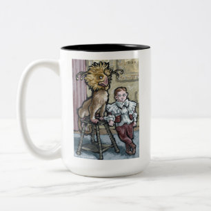 My First Pet #2 - Surreal Odd Goth Creature  Two-Tone Coffee Mug