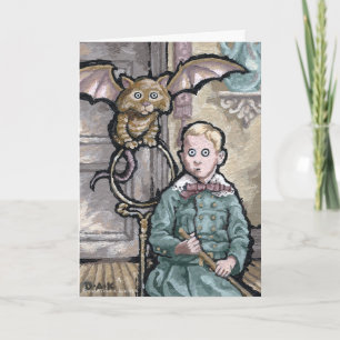 My First Pet #8 - Blank Inside Surreal Greeting Card