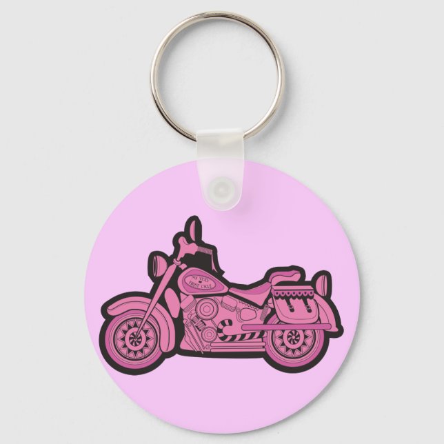 My First Pink Motorcycle Keychain (Front)