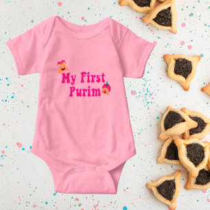 My First Purim Holiday Baby Bodysuit