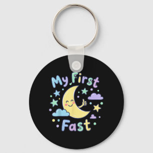 My First Ramadan Fast Cute Moon Shirt Kids Toddler Keychain