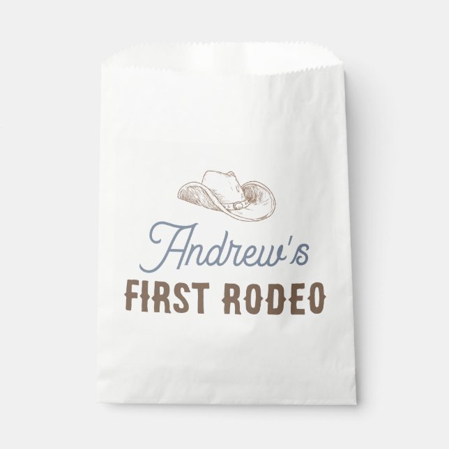My First Rodeo Personalized Birthday Favour Bag (Front)