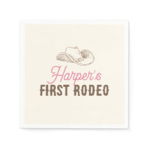 My First Rodeo Personalized Pink Cowgirl Birthday