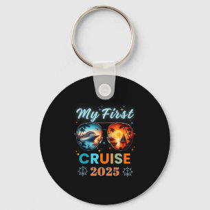 My First Ship Cruise Vacation 2025 Family Trip Gir Keychain