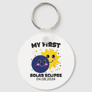My First Solar Eclipse Toddler Boys Girls 2024 Sol Keychain