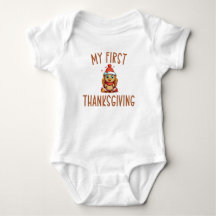 My First Thanksgiving Baby Bodysuit