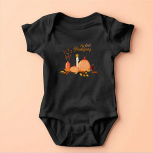 My First Thanksgiving Baby Bodysuit