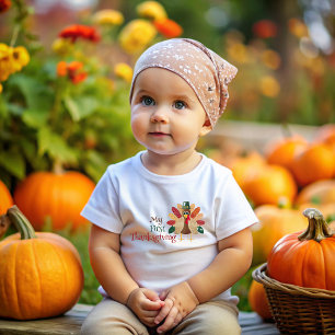 My first Thanksgiving, let's give thanks for clean Baby T-Shirt