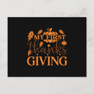 My First ThanksGiving Postcard