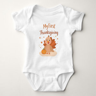 My First Thanksgiving Turkey combinaison Baby Bodysuit
