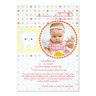 First Tooth Party Invitation 1