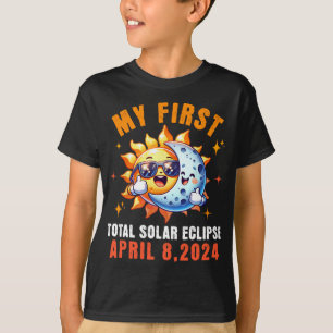 My First Total Solar Eclipse April 8th Toddler Kid T-Shirt