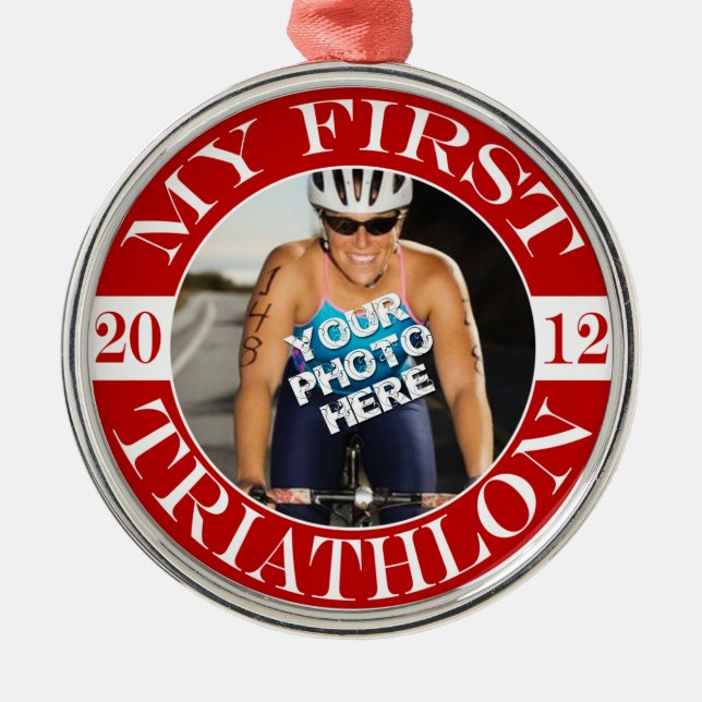 My First Triathlon - 2012 Metal Ornament (Front)
