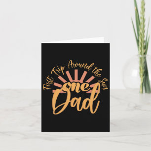 My First Trip Around The Sun Girls Fall 1st Birthd Card