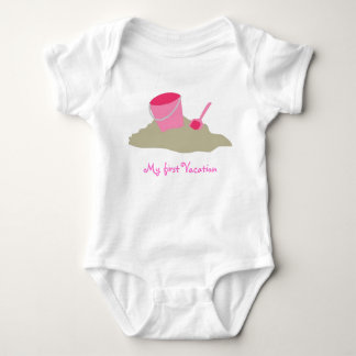 My first Vacation (Girl Shirt) Baby Bodysuit
