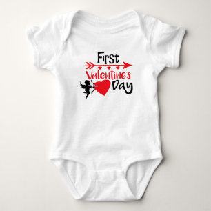 My First Valentine Baby Outfit - Cupid Bodysuit