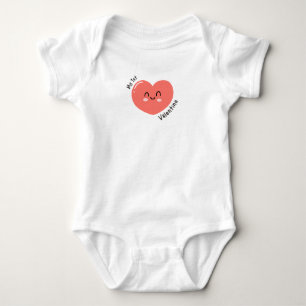 My First Valentine's Day 2026 Baby Bodysuit