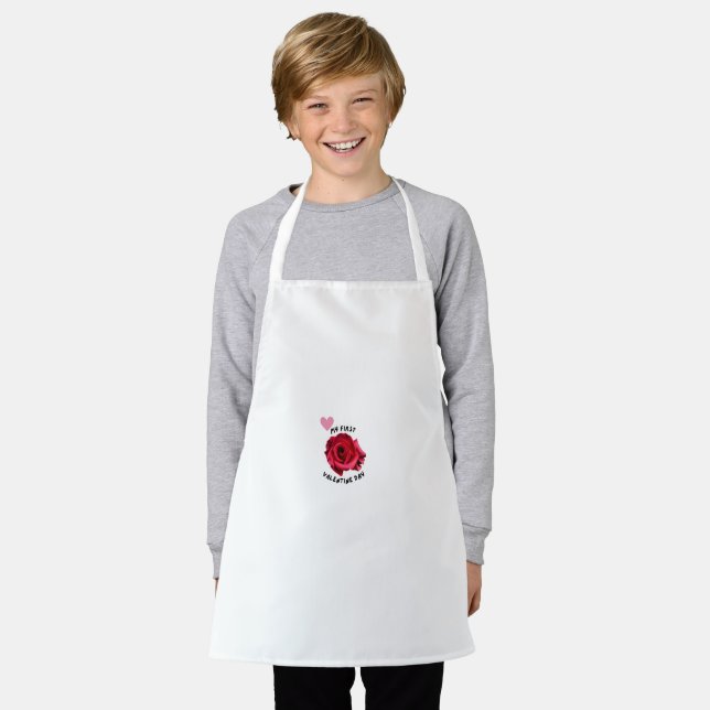 My First Valentine's Day - Baby's 1st Valentine Ap Apron (Worn)