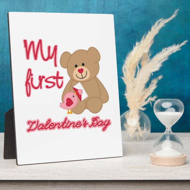 My First Valentine's Day Plaque (Side)