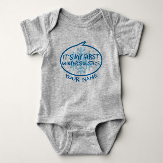 My First Winter Solstice Baby Bodysuit