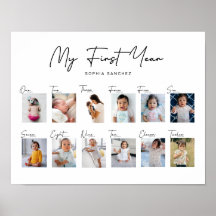 My First Year Photo Collage