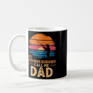 My Fishing Buddies Call Me Dad Retro Vintage Grand Coffee Mug