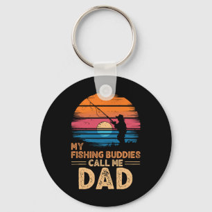 My Fishing Buddies Call Me Dad Retro Vintage Grand Keychain