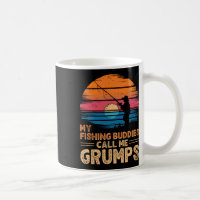 My Fishing Buddies Call Me Grumps Retro Vintage Gr
