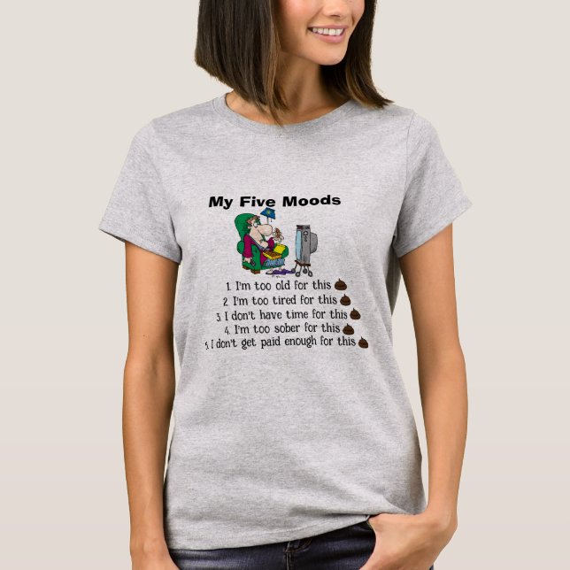 My Five Moods T-Shirt (Front)