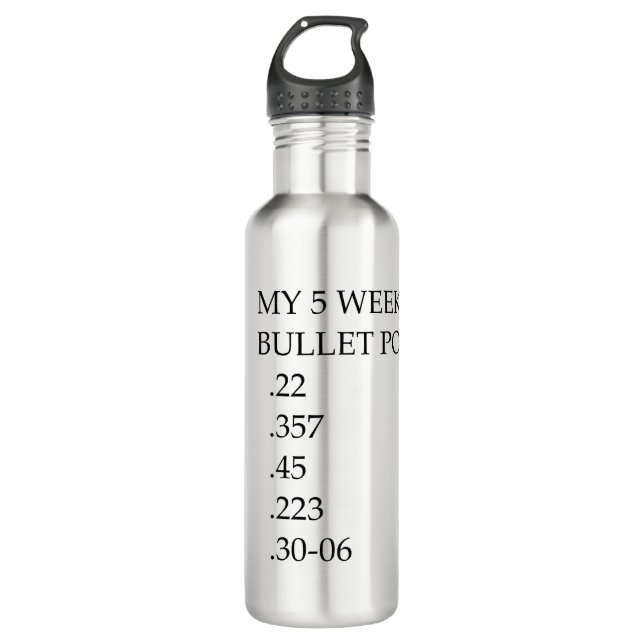 My five weekly bullet points make me want to drink 710 ml water bottle (Front)