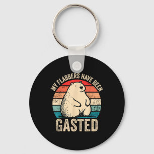 My Flabbers Have Been Gasted Bear Meme Vintage Fun Keychain