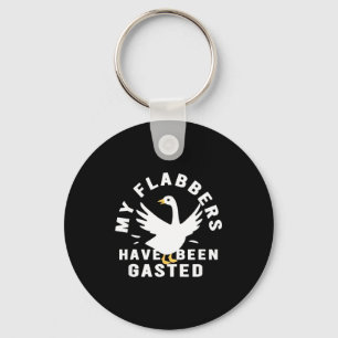 My Flabbers Have Been Gasted Distressed Retro Funn Keychain