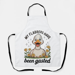 My Flabbers Have Been Gasted Goose Sarcastic Humou Apron