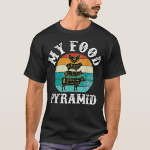 My Food Pyramid Cow Pig Chicken Lover Meat Eater T-Shirt