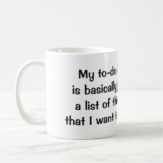 "My Food To-Do List" mug
