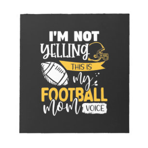 My Football Mom Voice Notepad