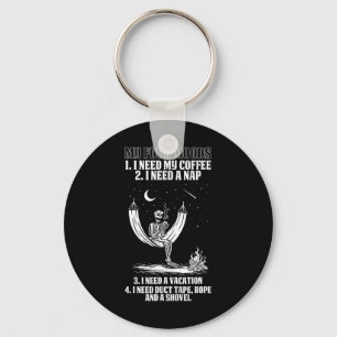 My Four Moods Halloween Costume Skeleton Drinking Keychain