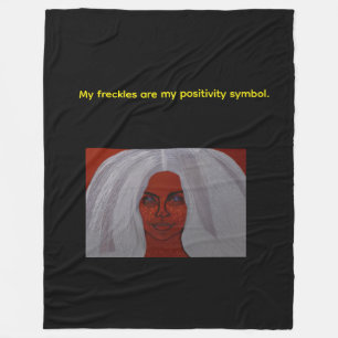 My Freckles Are My Positivity Symbol Fleece Blanket