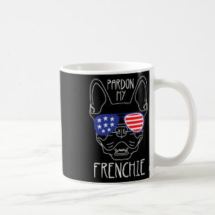 My Frenchie - Fun French Bulldog Usa Flag  Coffee Mug