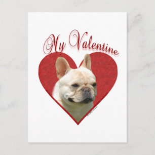 My Frenchie Valentine Holiday Postcard