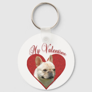 My Frenchie Valentine Keychain