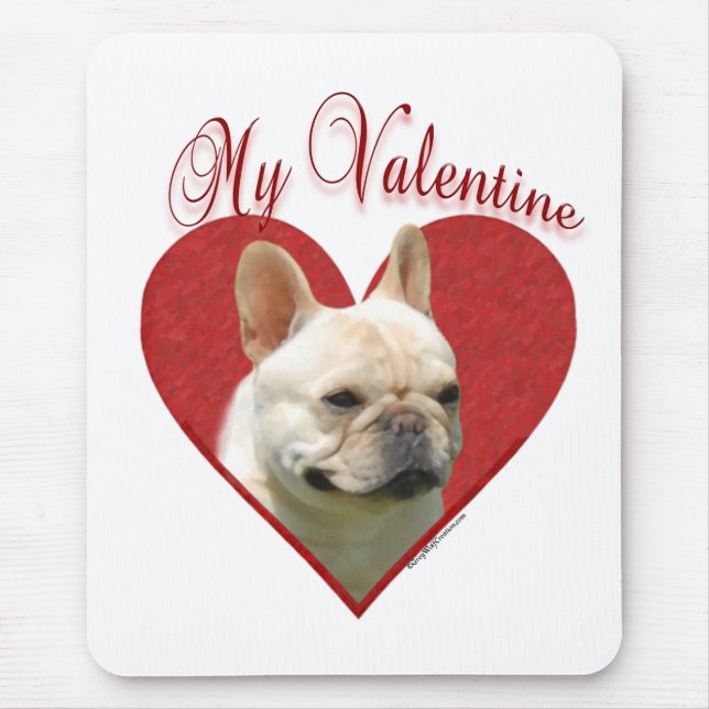 My Frenchie Valentine Mouse Pad (Front)