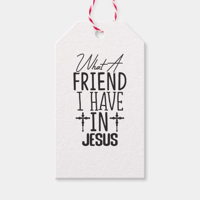 My Friend is Jesus Gift Tags (Front)