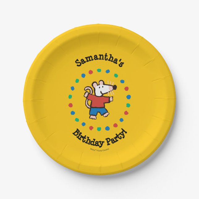 My Friend Maisy Birthday Paper Plate (Front)