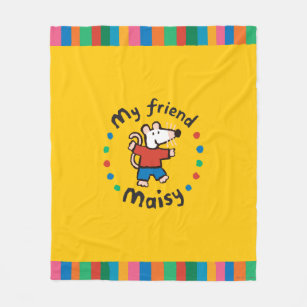 My Friend Maisy Colourful Circle Design Fleece Blanket