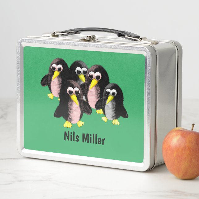 My friend the penguin ,Personalized  for kids   Me Metal Lunch Box (In Situ)