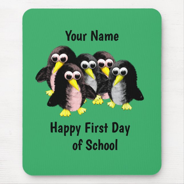 My friend the penguin ,Personalized  for kids   Mouse Pad (Front)
