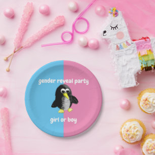 My friend the penguin ,Personalized  Paper Plates