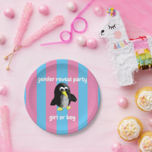 My friend the penguin ,Personalized  Paper Plates