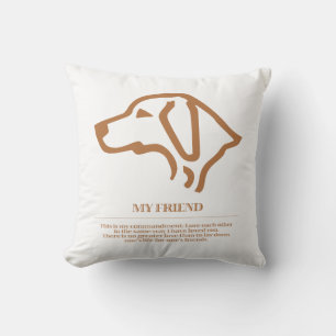 My friend throw pillow